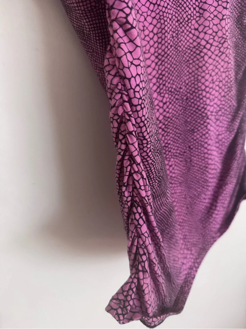 Michael Kors short sleeve snake print top